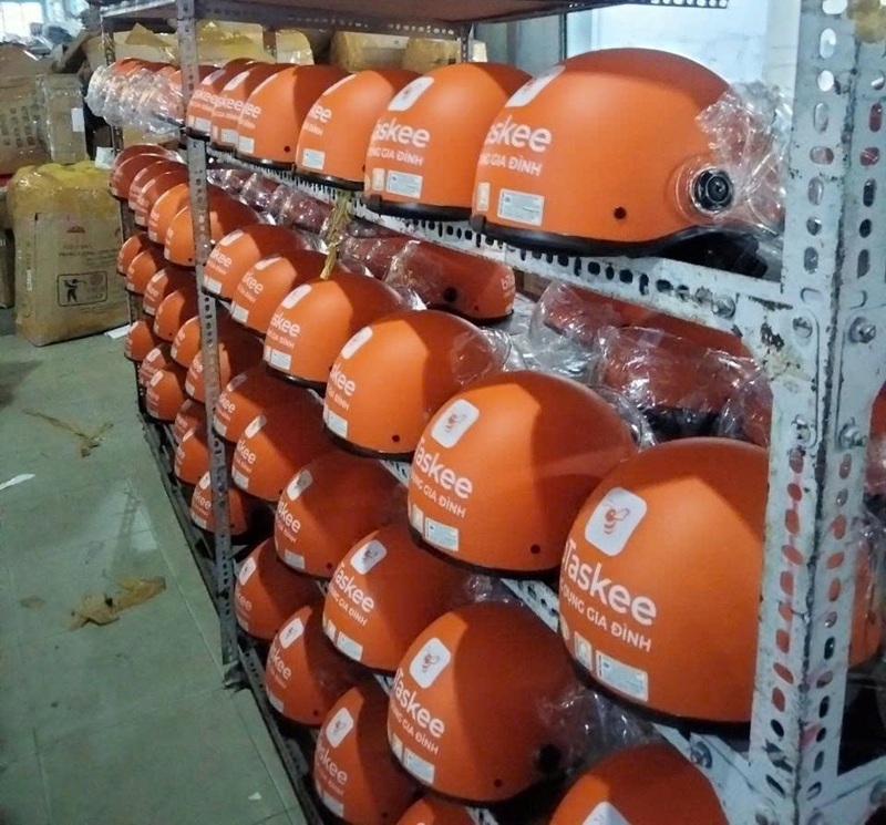 Nón bảo hiểm công ty đặt theo yêu cầu, in logo sắc nét