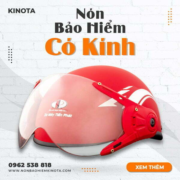 NÓN BẢO HIỂM NỮA ĐẦU GẮN KÍNH – GK1