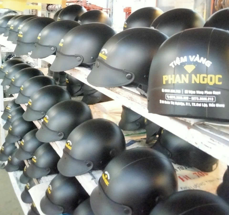 Nón bảo hiểm in logo theo yêu cầu, mẫu đẹp giá tốt