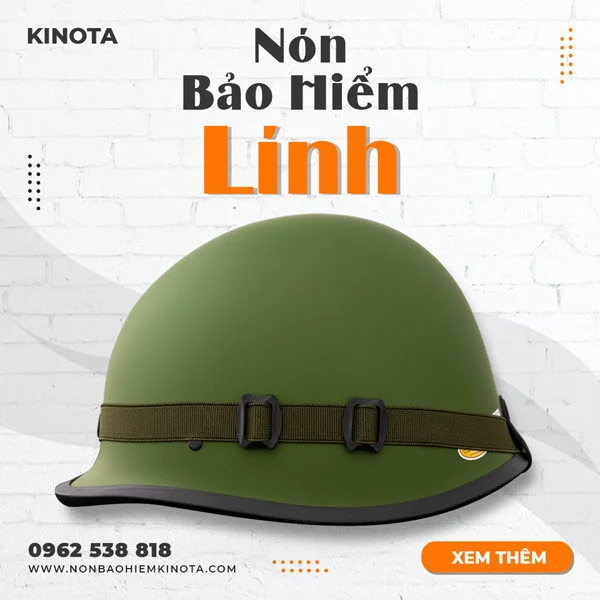 NÓN BẢO HIỂM LÍNH BÔNG LÚA – NL5