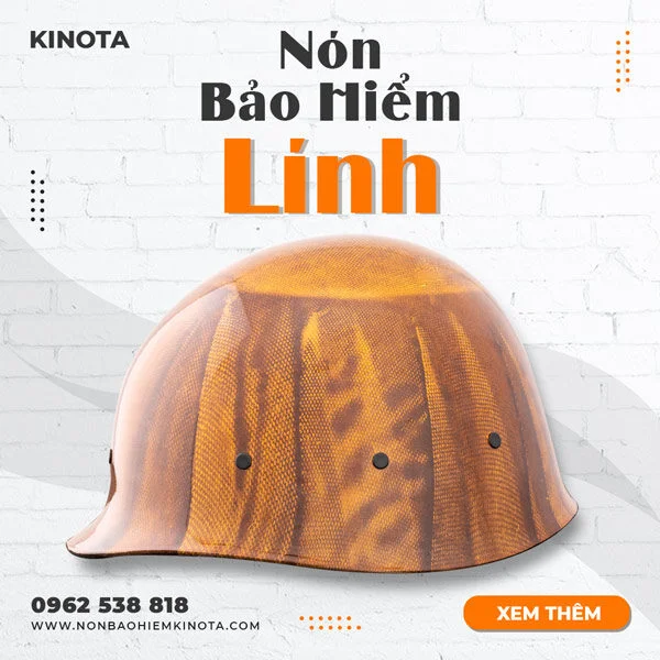 NÓN BẢO HIỂM LÍNH SỌC NÂU – NL4
