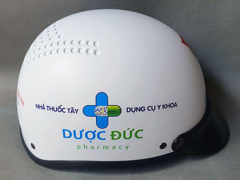 Xưởng in nón bảo hiểm tại TPHCM, giá tốt uy tín